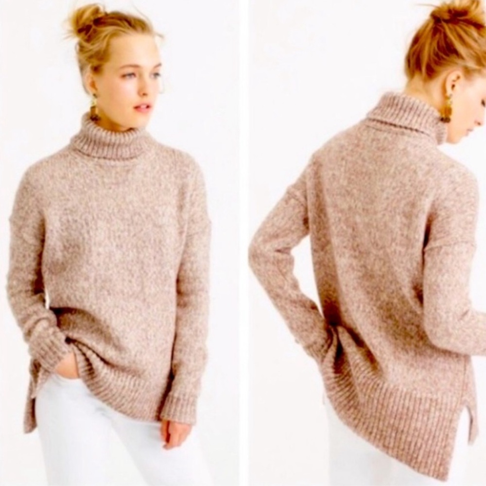 J crew Marbled Italian Wool Turtleneck